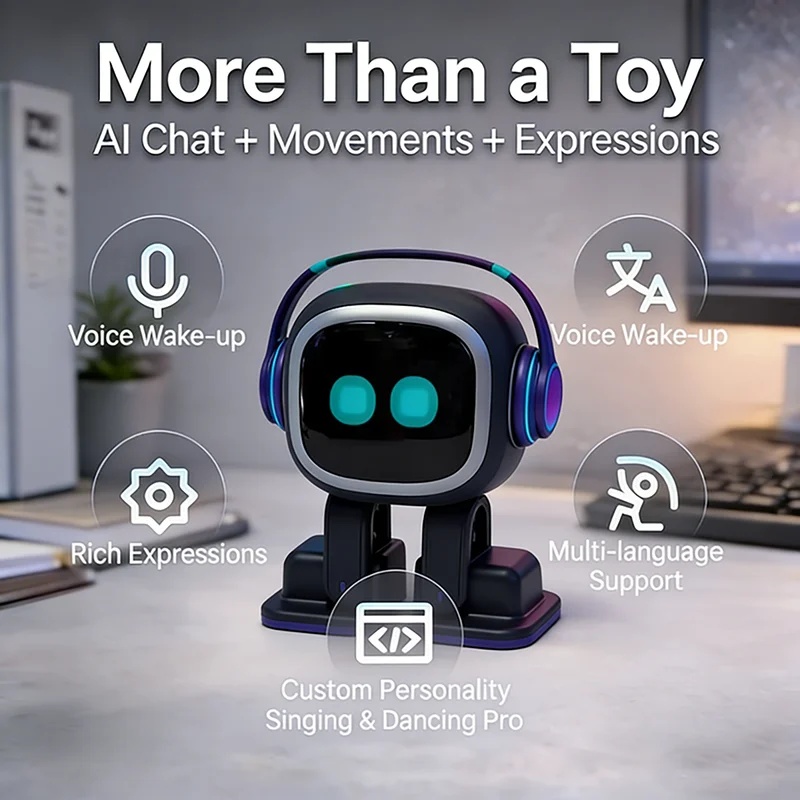 New EMO AI Robot Interactive D - огляд і ціна Skateboard