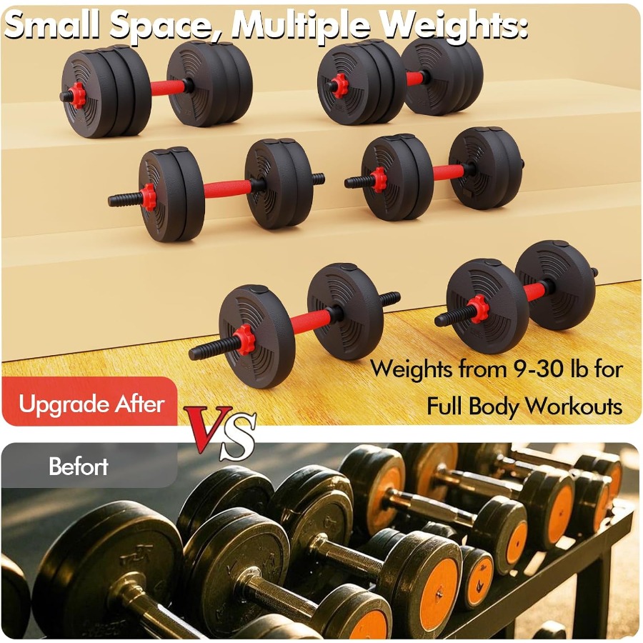 Adjustable Dumbbells Set, 60LB - огляд і ціна Dumbbell Set