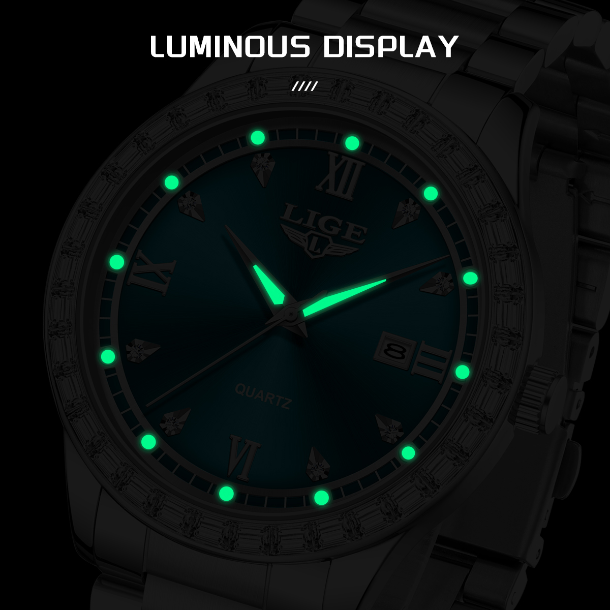 LIGE Luxury Fashion Quartz Wat - огляд і ціна Resistance Band