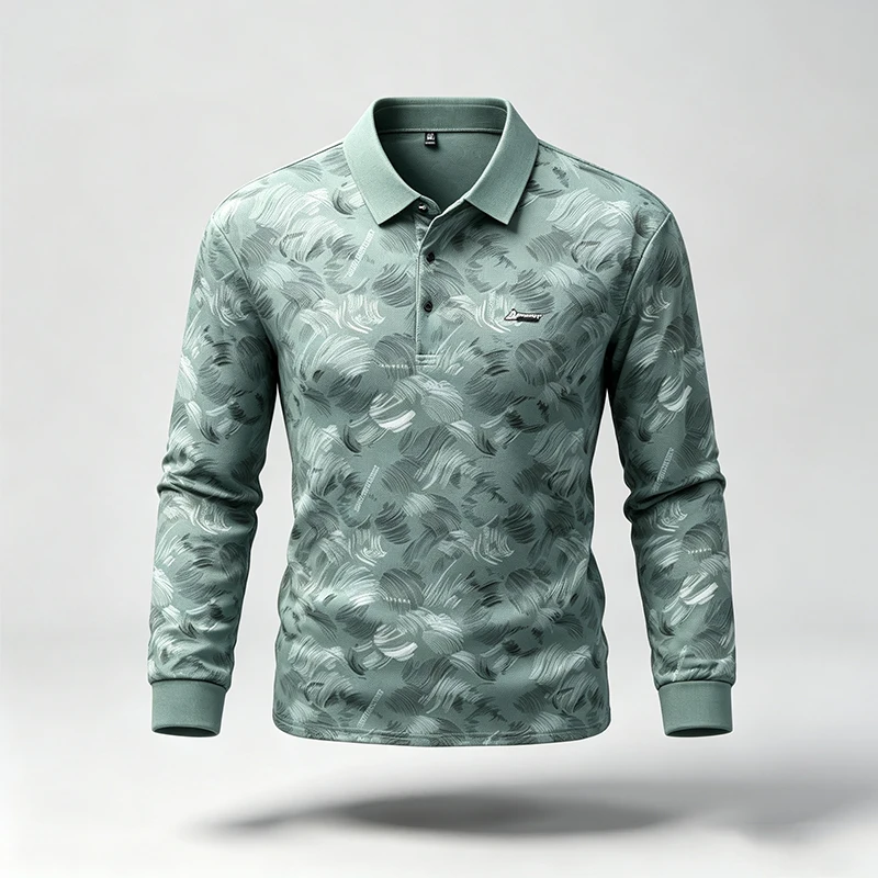 Spring Autumn Mens Lapel Polo  - огляд і ціна Resistance Band