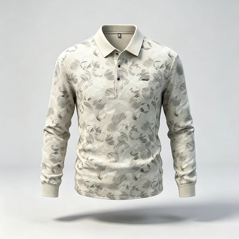 Spring Autumn Mens Lapel Polo  - огляд і ціна Resistance Band