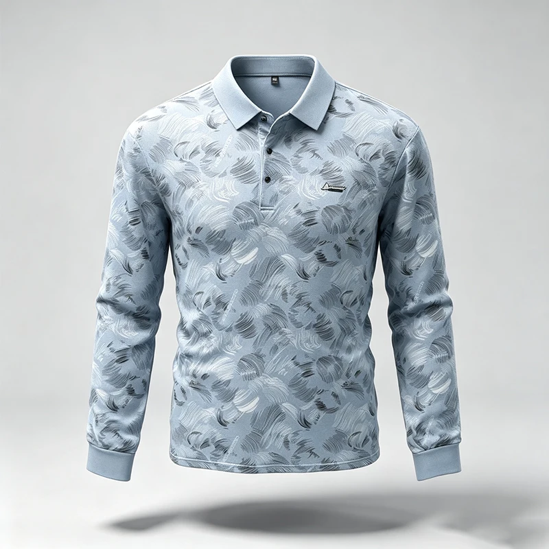 Spring Autumn Mens Lapel Polo  - огляд і ціна Resistance Band